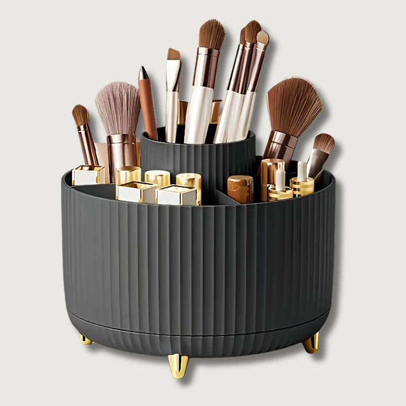 Rotating Makeup Storage with 5 Compartments - Fesara