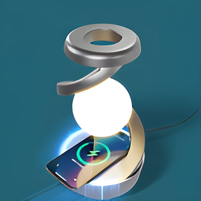 Modern LED Desk Lamp with Wireless Charger