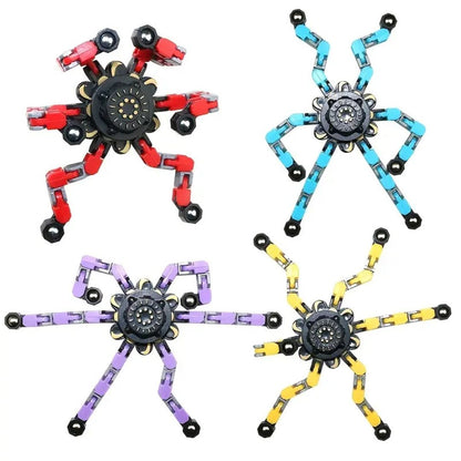 Fun LED Spinning Robot Toy for Children