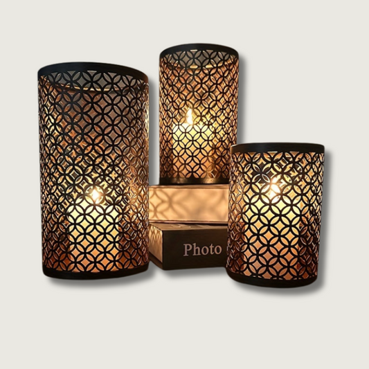 Classic Metal Candle Holder Set - Fesara