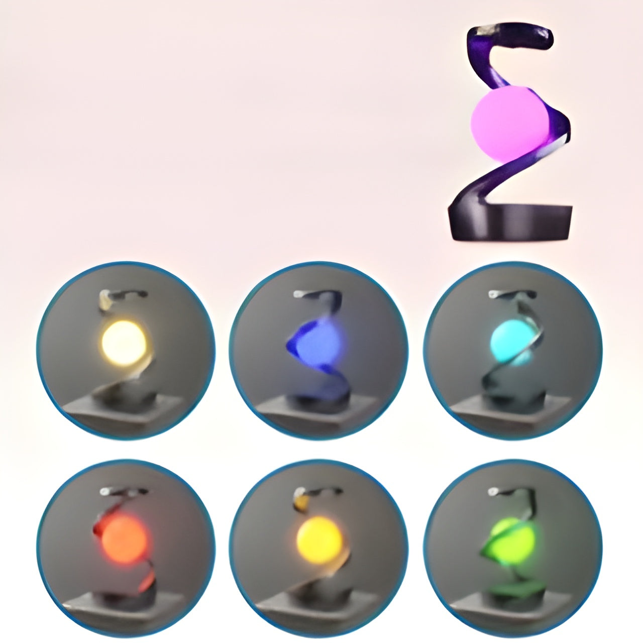 Modern LED Desk Lamp with Wireless Charger