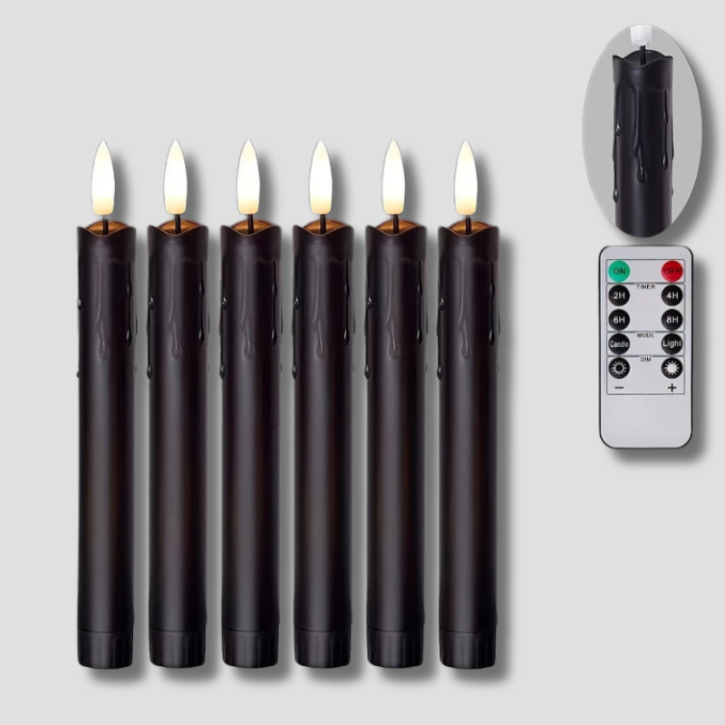 SoftAmbiance LED Candle Set with Remote for Home - Fesara