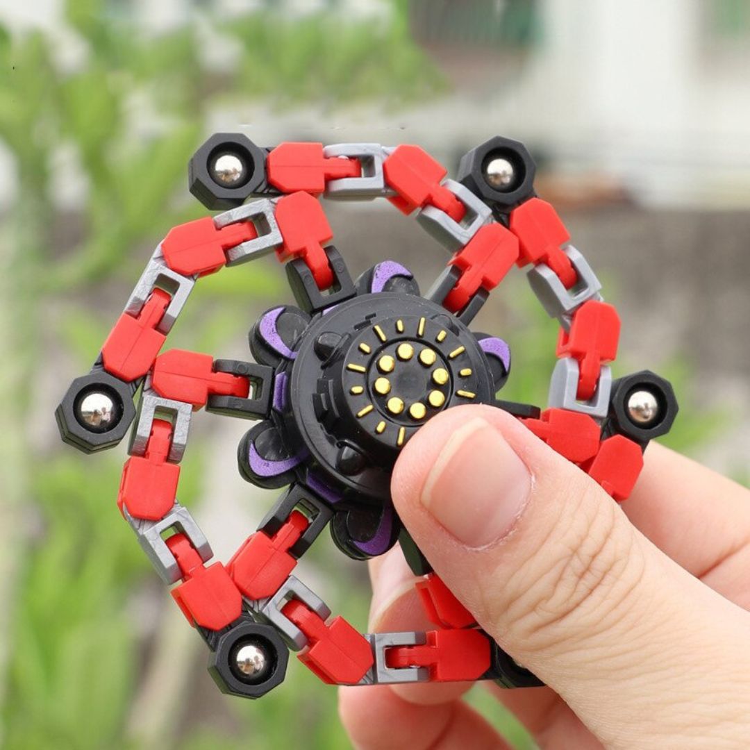 Fun LED Spinning Robot Toy for Children
