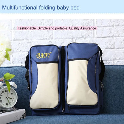 Portable Baby Travel Bed with Storage - Foldable Cot