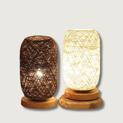Natural Woven Desk Lamp - Fesara