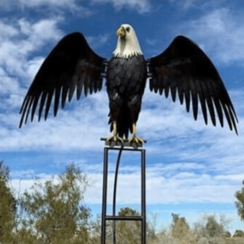 Elegant Metal Garden Windmill Sculpture – Movable Wings, Sturdy Weather-Resistant Garden Art for Outdoor Decoration-4