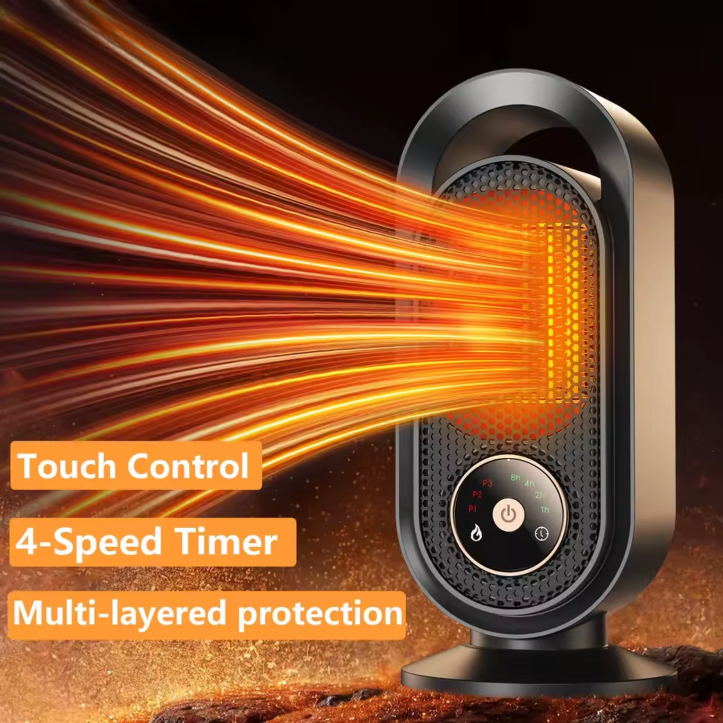 Compact 1000W Personal Space Heater