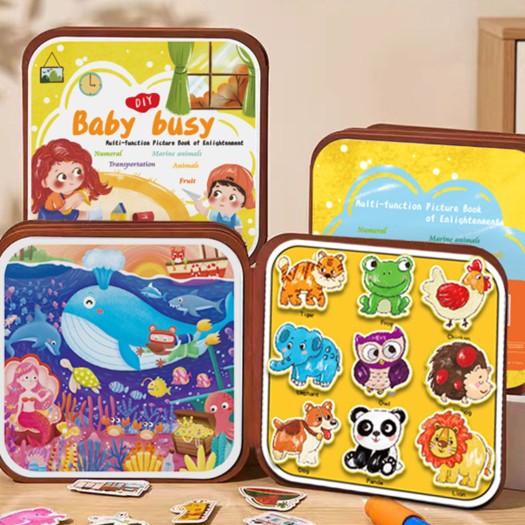 Interactive Kids Learning Story Book and Drawing Pad