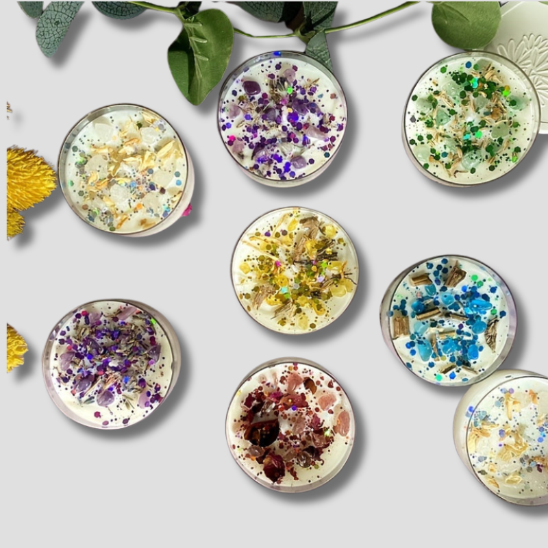 Fragrant Crystal Floral Scented Candles - Fesara