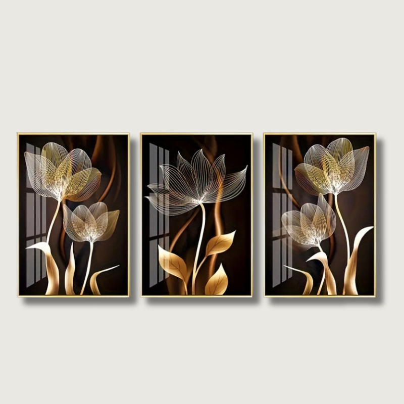 Beautiful Floral Canvas Wall Art Decoration - Fesara