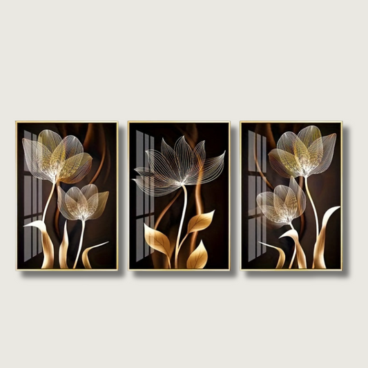 Beautiful Floral Canvas Wall Art Decoration - Fesara