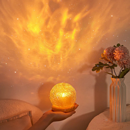 Calming Ocean Wave Glass Table Lamp