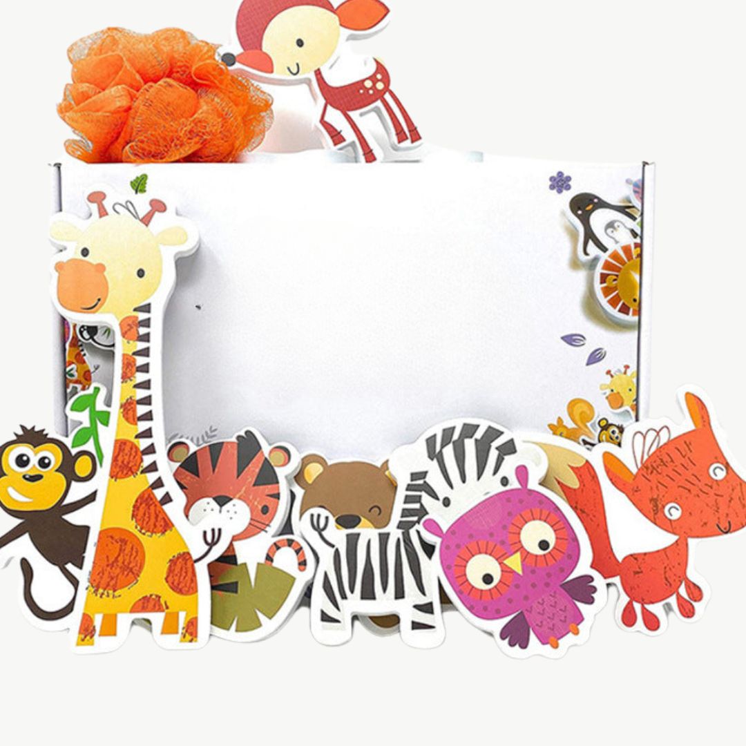 Colorful Animal Bath Time Playset
