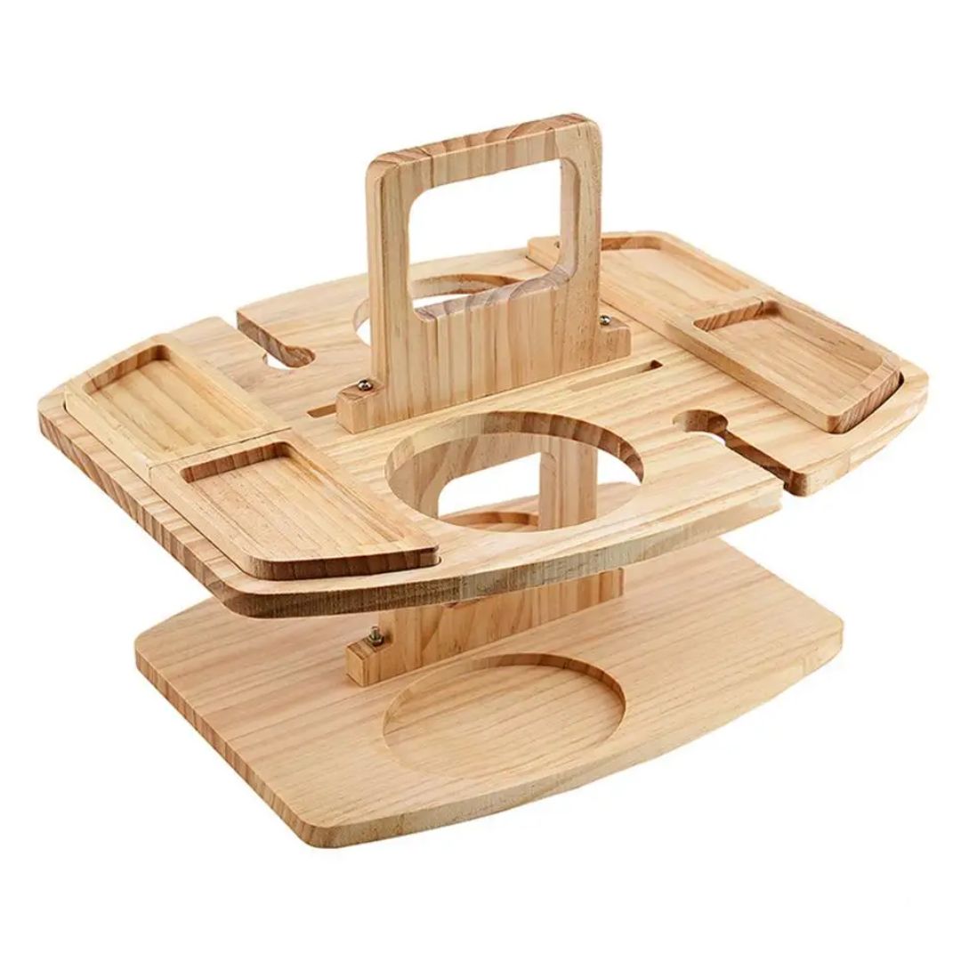 Collapsible Wooden Outdoor Wine Bar Table - Fesara