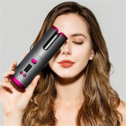 Portable Easy Curl Hair Styler Cordless Curling Iron