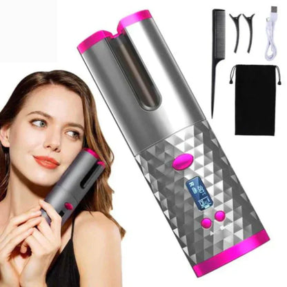 Portable Easy Curl Hair Styler Cordless Curling Iron