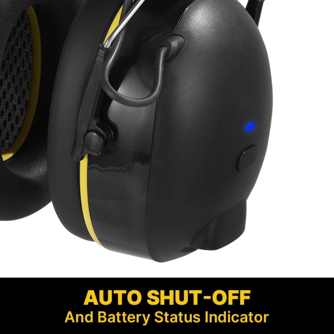 Wireless Safety Ear Muffs with Noise Cancelling Headphones