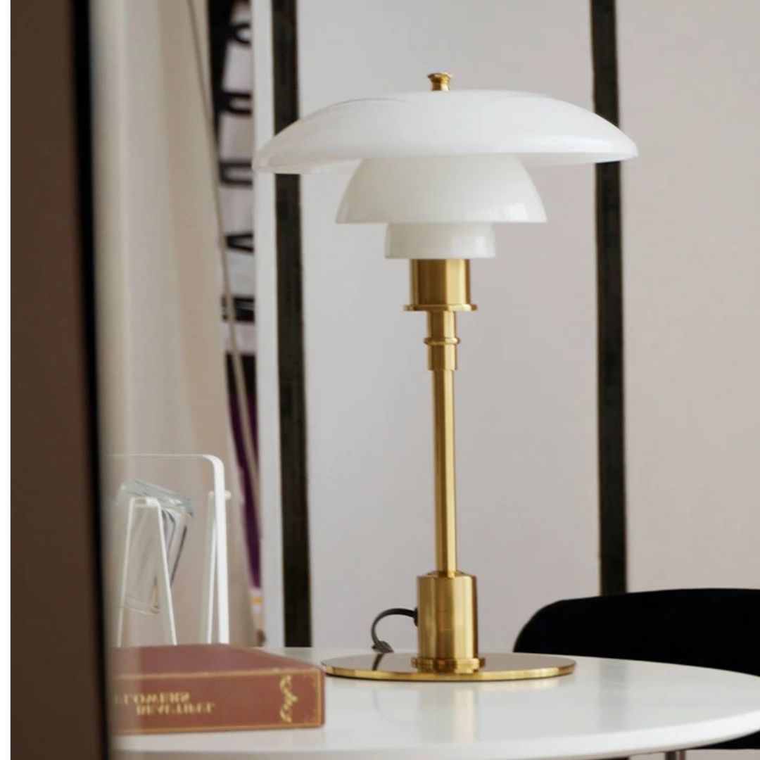 Sleek Nordic Glass Desk Lamp – Modern LED Table Light