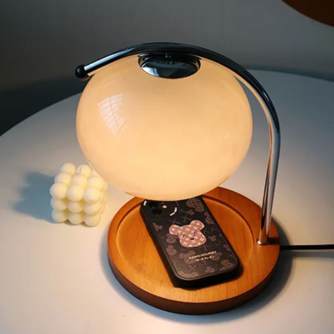 Vintage Style Glass Desk Lamp