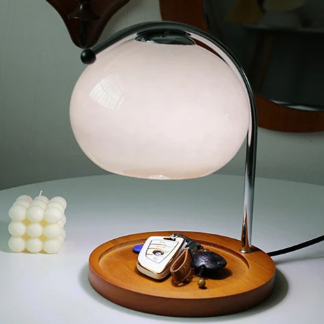 Vintage Style Glass Desk Lamp