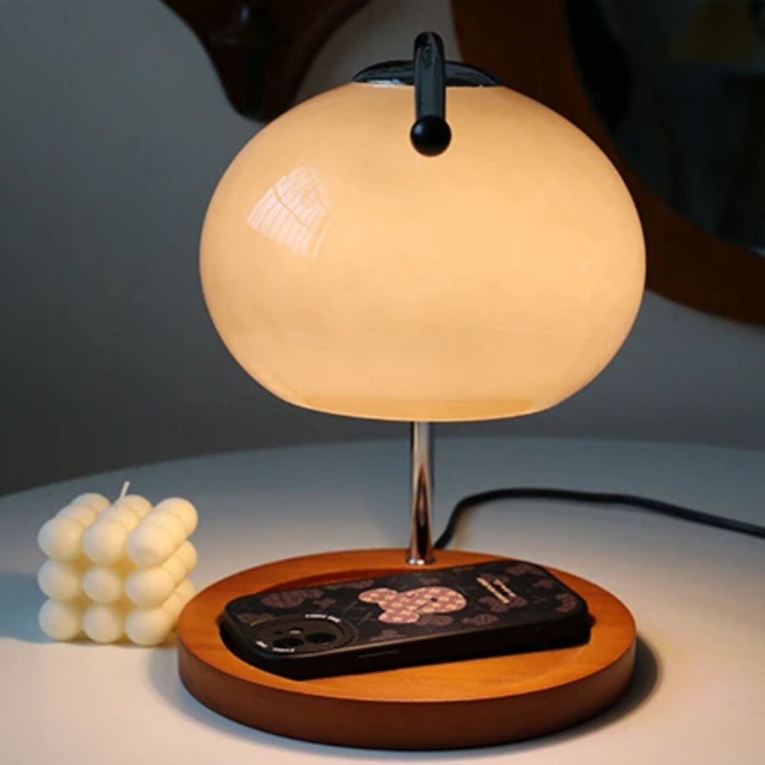 Vintage Style Glass Desk Lamp