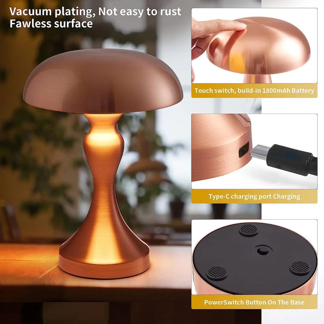 Elegant Dutch Floral Desk Lamp