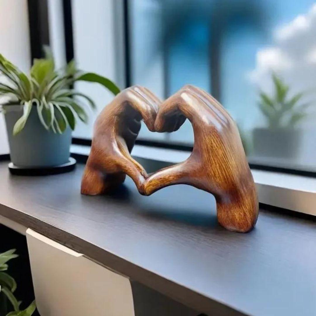 Rustic Wood Heart Wall Decor for Home - Fesara