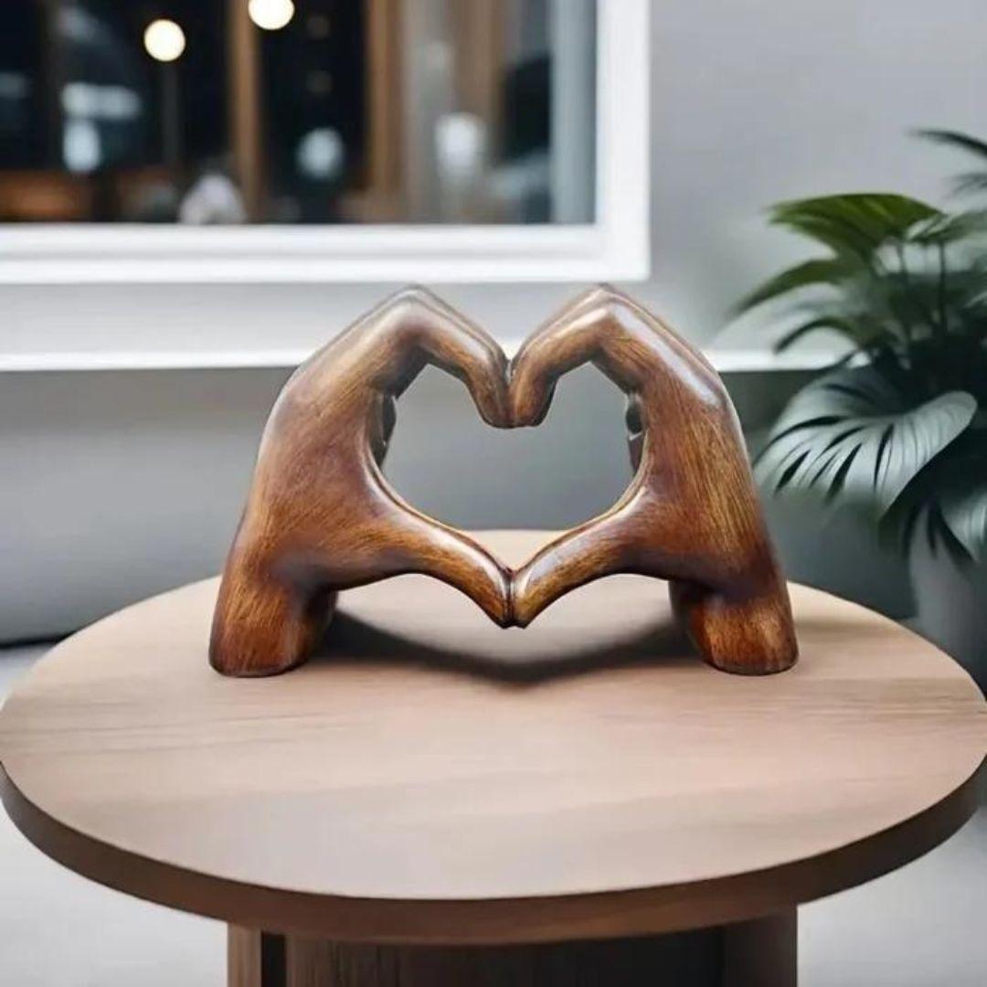 Handmade Wooden Heart Wall Art - Fesara