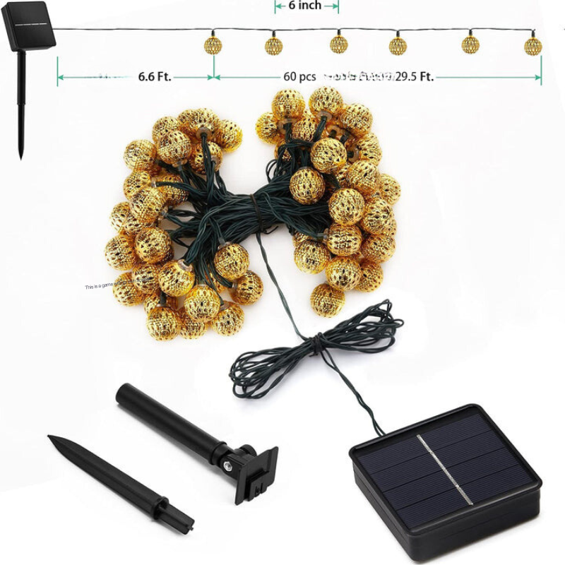 Outdoor Solar Fairy Lights with Soft Warm Glow