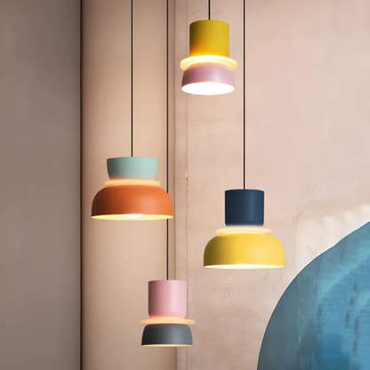Bright Colorful Macaron Pendant Lamp