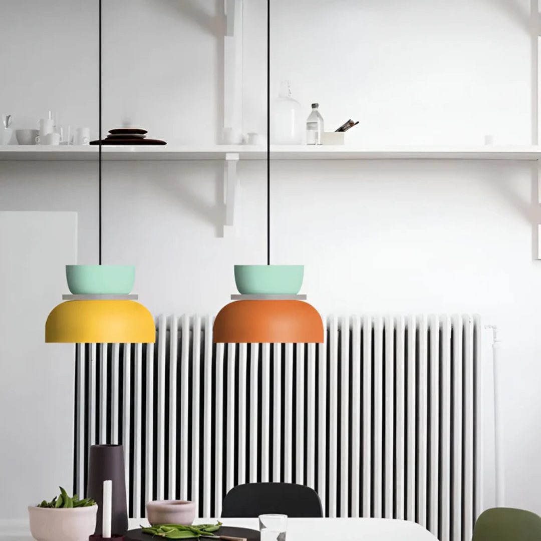 Bright Colorful Macaron Pendant Lamp