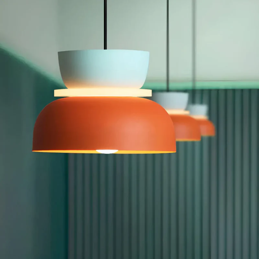 Bright Colorful Macaron Pendant Lamp