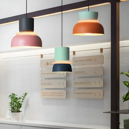 Bright Colorful Macaron Pendant Lamp