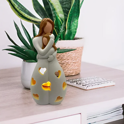 Heartwarming Mom and Daughter Candle Holder Set