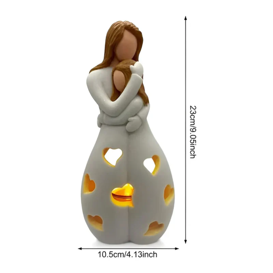 Heartwarming Mom and Daughter Candle Holder Set