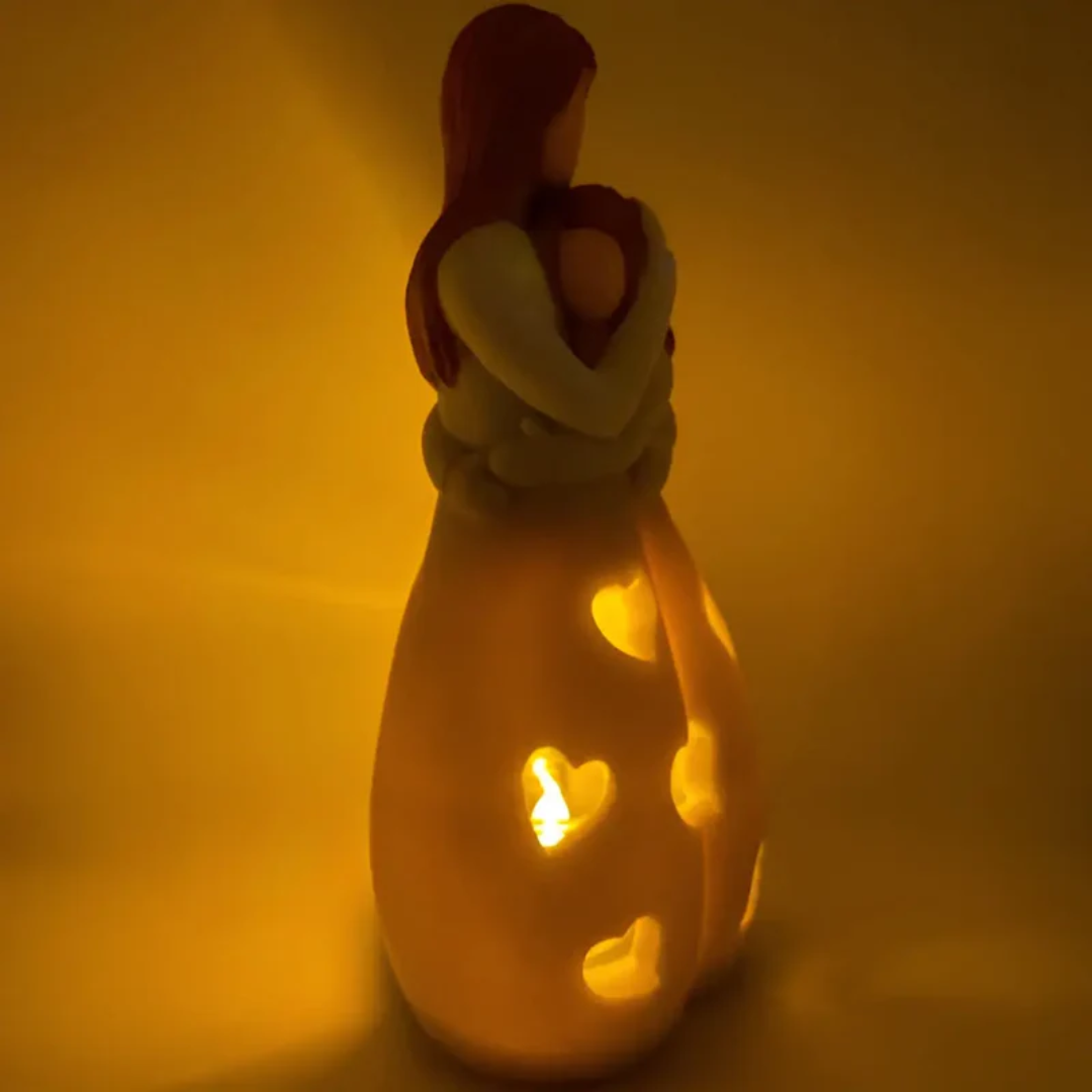Heartwarming Mom and Daughter Candle Holder Set