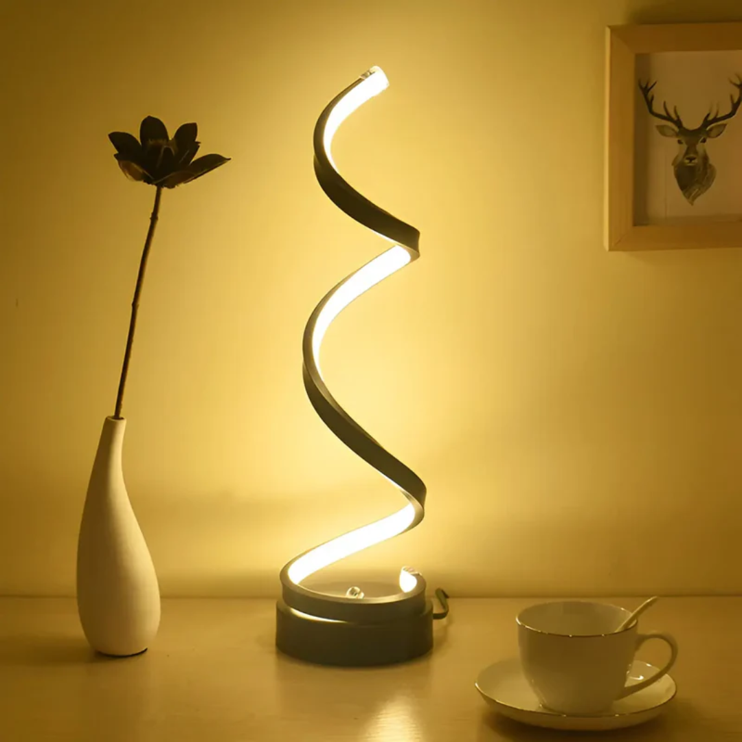 Adjustable Contemporary Spiral Desk Lamp