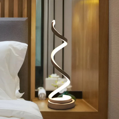 Adjustable Contemporary Spiral Desk Lamp