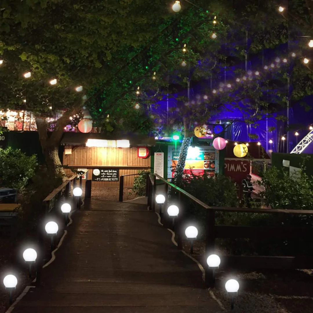 Outdoor Solar Powered LED Garden Lights Set