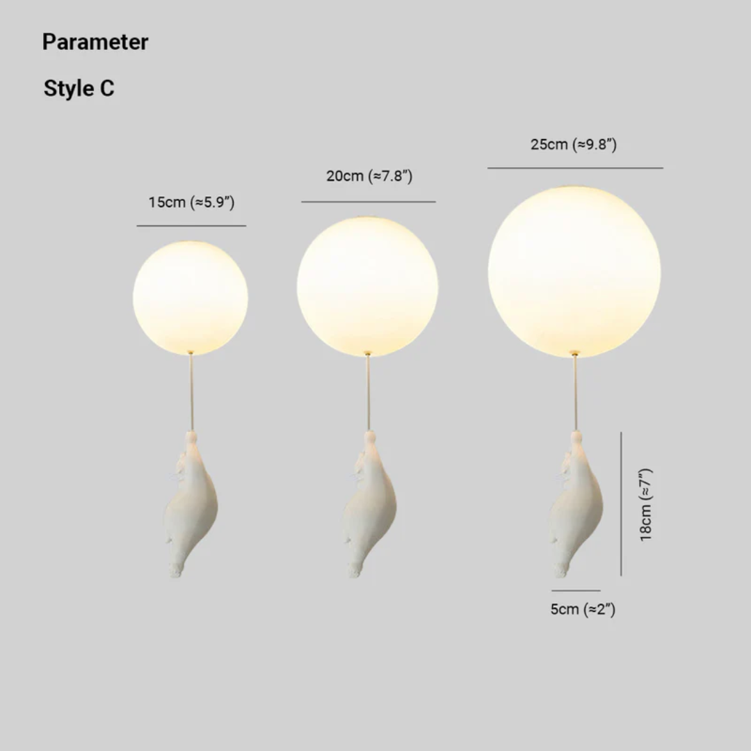 Fesara Cute Bear Pendant Light