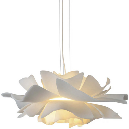 Elegant White Floral Pendant Light Metal Sophia