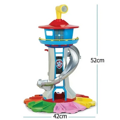 Children's Indoor Slide and Car Racing Track Playset
