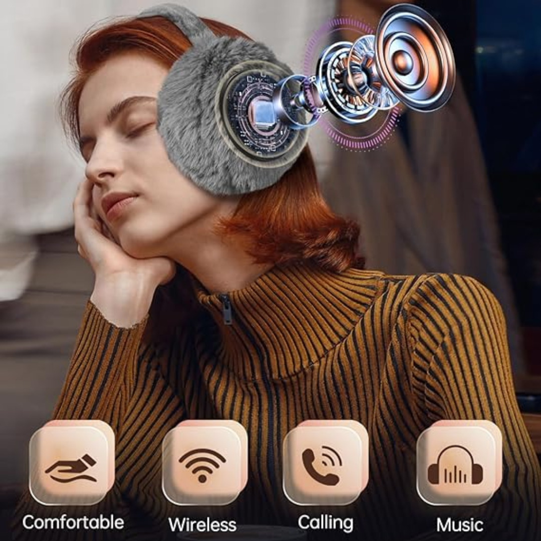 Warm Wireless Bluetooth Head Warmers with HD Sound