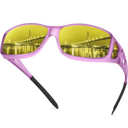 Polarized Night Drive Glasses - Anti Glare Safety Eyewear - Fesara