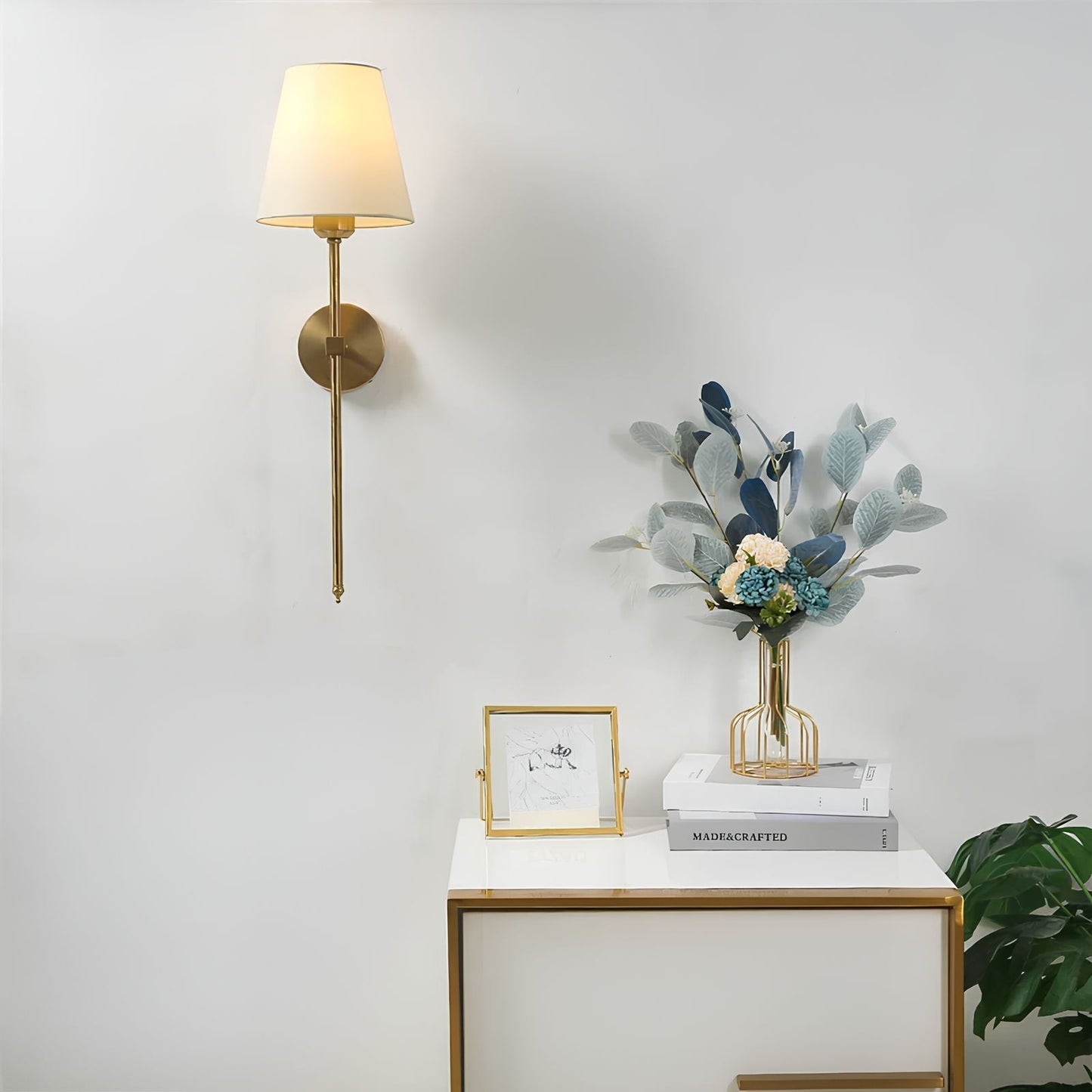 Wireless Rustic LED Wall Lamp