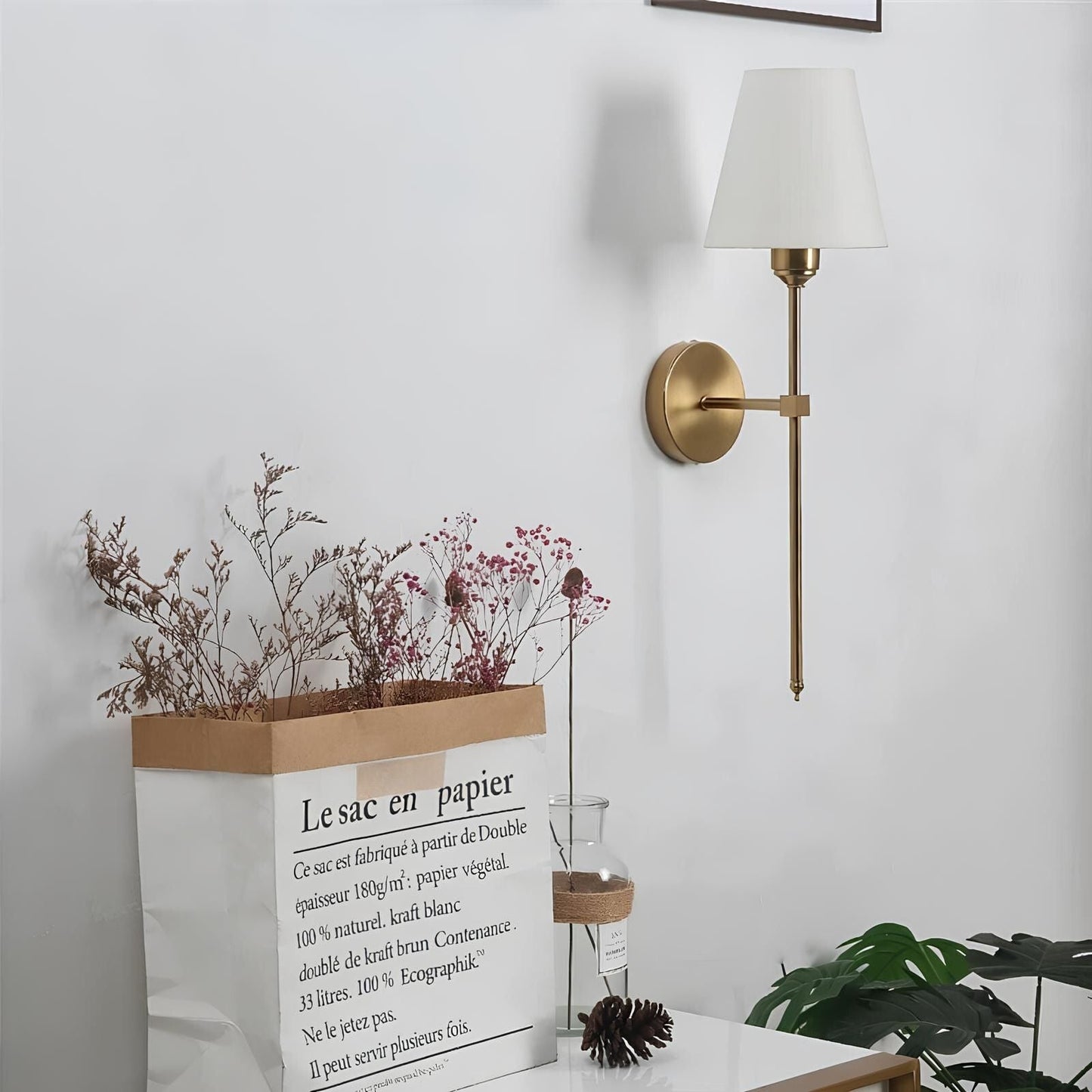 Wireless Rustic LED Wall Lamp