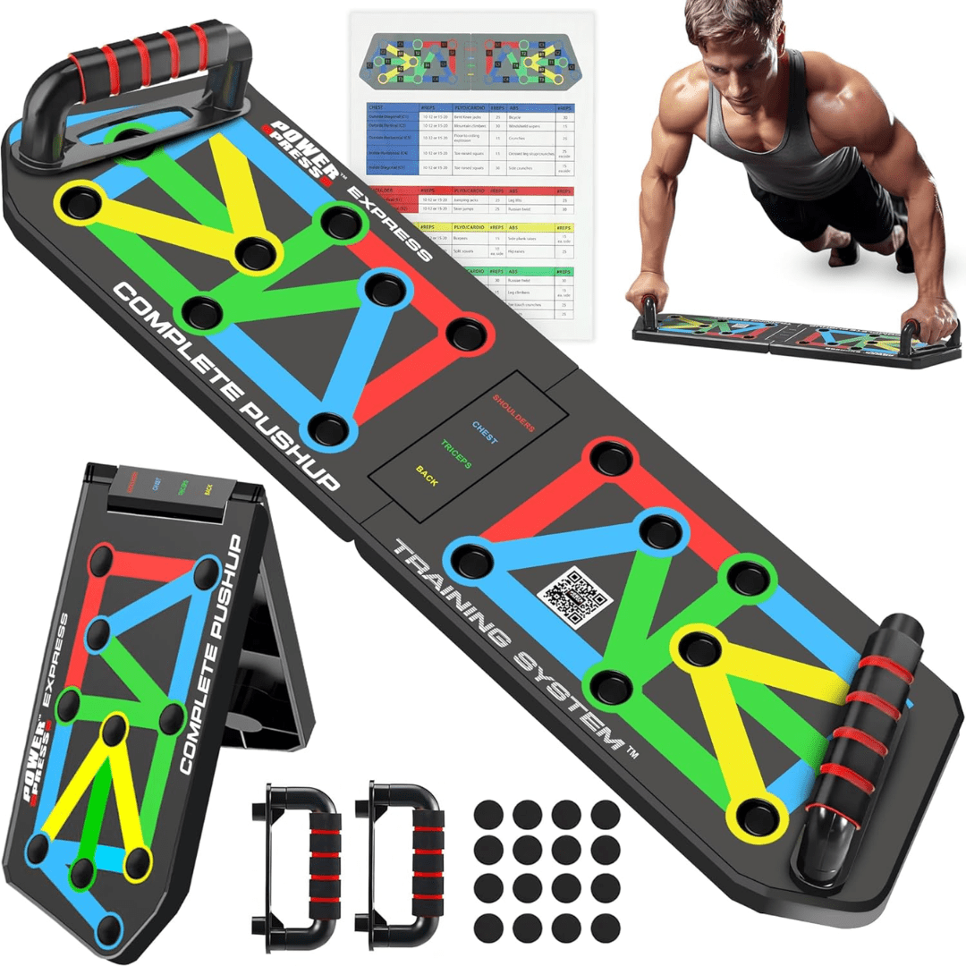 Portable Push Up Board with 30 Exercise Positions
