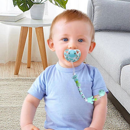 Cute Baby Pacifier Clip with Teddy Bear