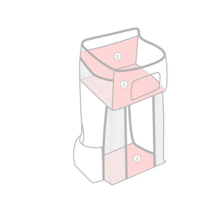 Crib Storage Organizer - Hanging Diaper Caddy