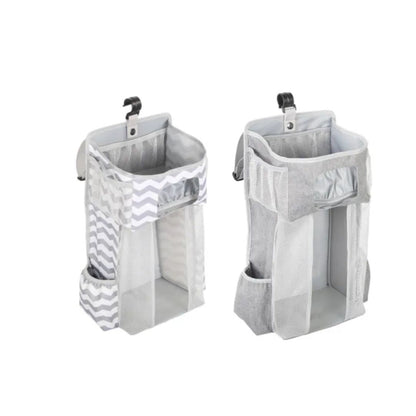 Crib Storage Organizer - Hanging Diaper Caddy